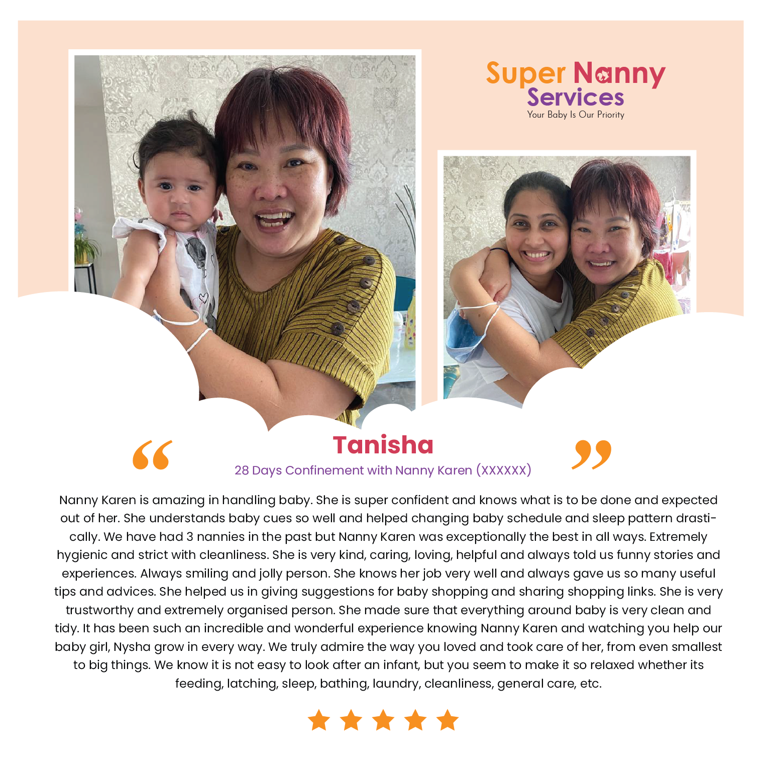 28 Days Confinement with Nanny Karen