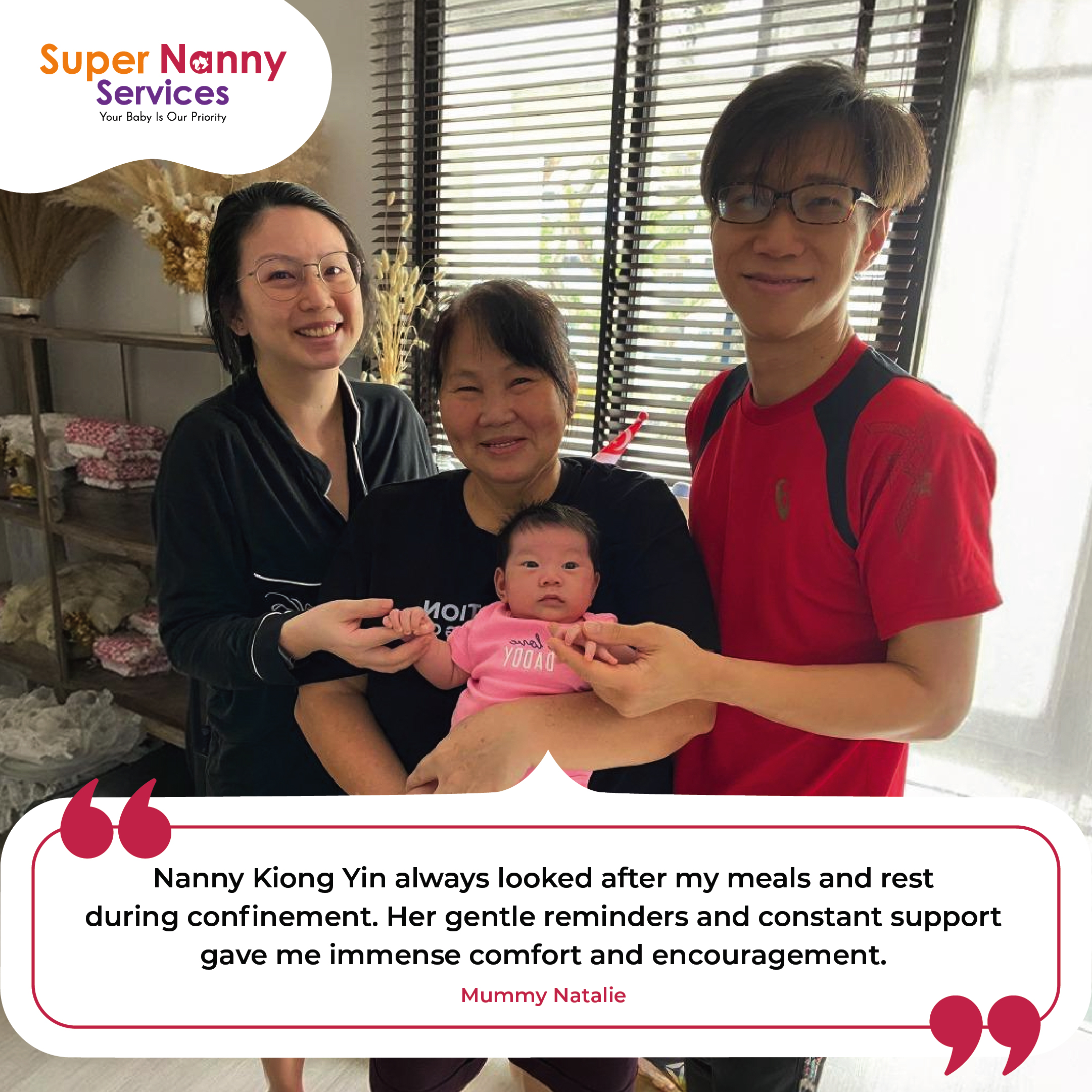 Stay in Nanny Kiong Yin with Mummy Natalie