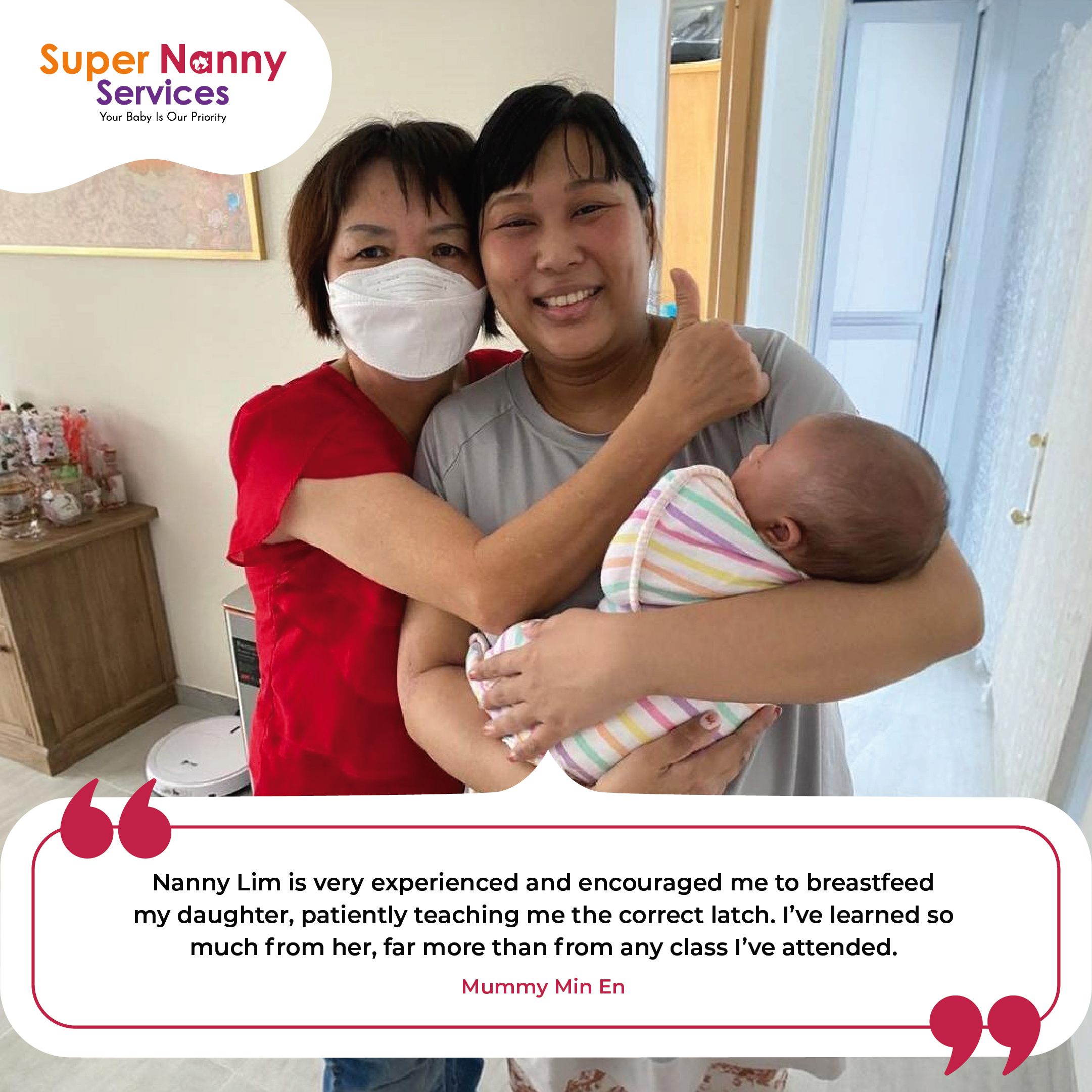 Stay in Nanny Lim with Mummy Min En